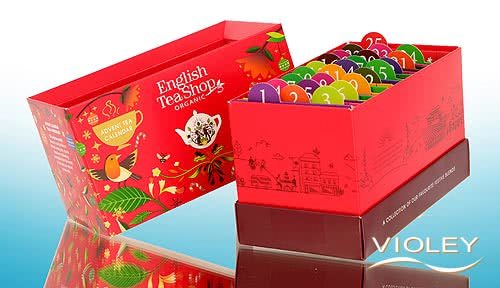 English Tea Shop Organic Tea Advent Calendar red, 44.5g