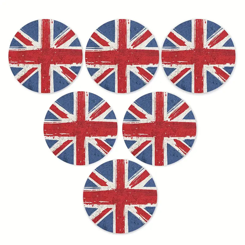 UK Flag coasters 6 Pack