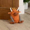 Door Stop - Angus Highland Cow Ginger - Size - 8" x 7' x 11"