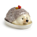 Butter Dish - Hedgehog with Mushroom