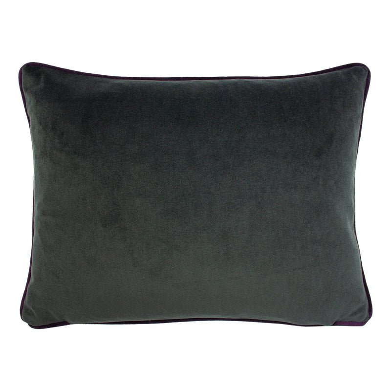 Cushion - Elwood Hedgehog Black & Cream Polyester Filled Size 43 x 33cm