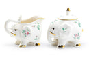 Sugar and Creamer Set - Rose Elephant Fine Porcelain