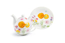 Tea For One Set - Dahlia Bloom Fine Porcelain