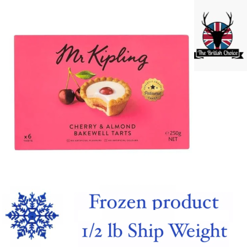 Mr Kipling Cherry & Almond Bakewell Tarts 6 Pack (1/2lb ship weight)