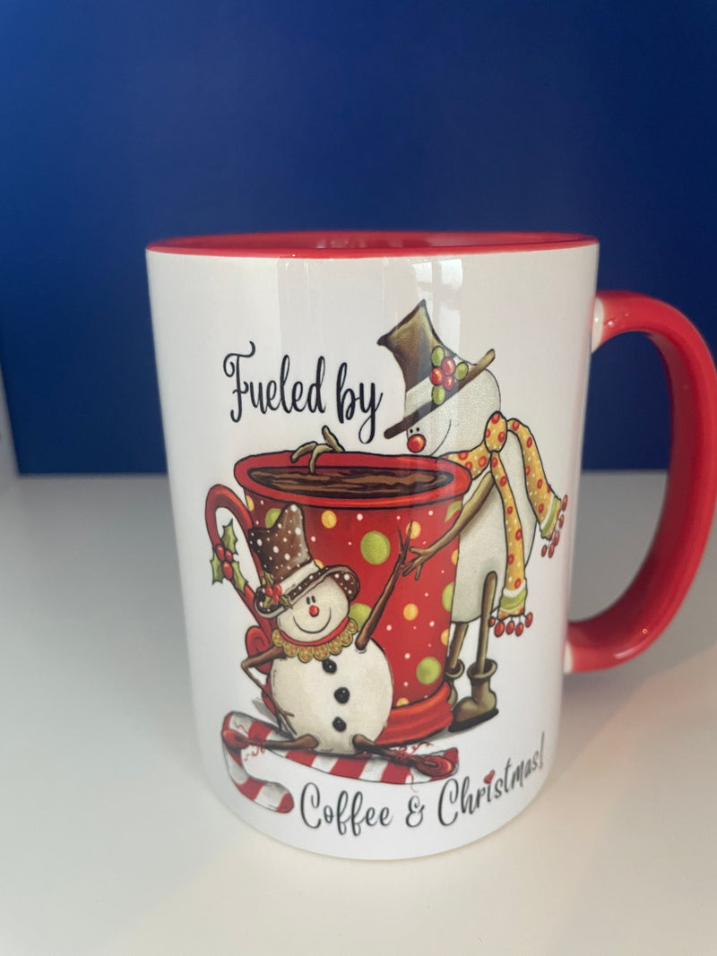 Mug 15oz. Custom made. Coffee & Christmas