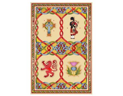 Scottish National Emblems Tea Towel