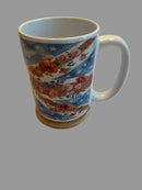 Mug 15oz Handmade Design - Floral Union Jack (wrap around print)