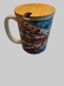 Mug 15oz Handmade Design - Floral Union Jack (wrap around print)