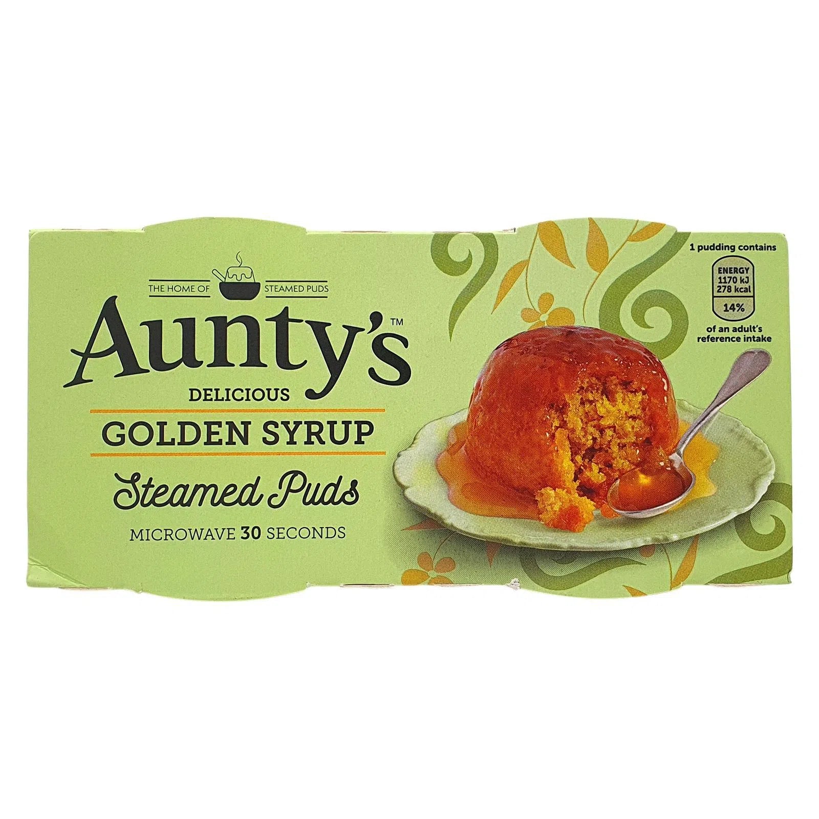 Aunty's Golden Syrup Steamed Puds 95g (2 Pack)