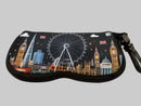 Glasses Case - London Icons, London Eye, Big Ben Glasses Case with Keychain