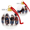 Bauble - Scottish Pipers 3" (Boxed)