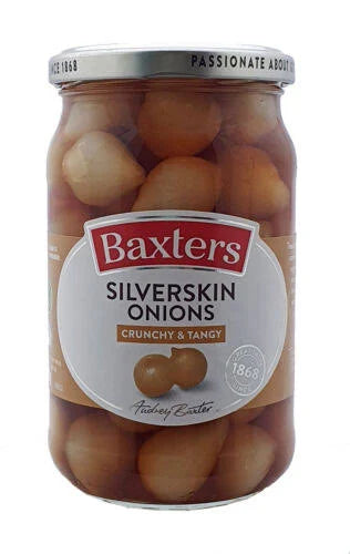 Baxters Silverskin Onions Crunchy & Tangy 440 g