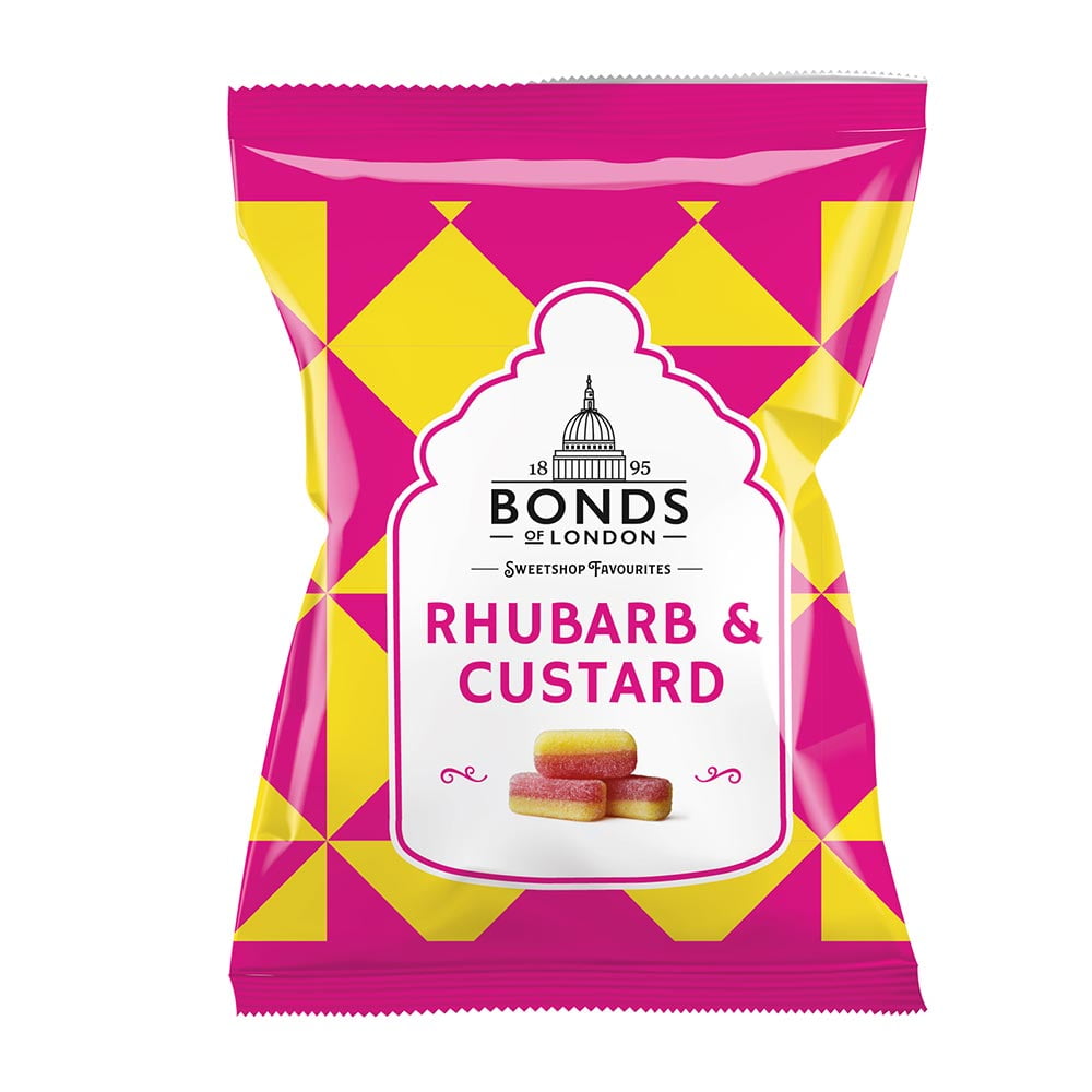 Bonds Rhubarb & Custard Boiled Sweets 130g