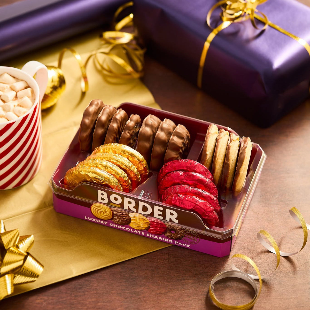 Border Luxury Chocolate Biscuits 365g