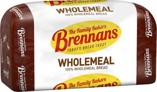Brennans Wholemeal 800g (28.2oz) (1.5lb Ship Weight) *Limit 1 per order*