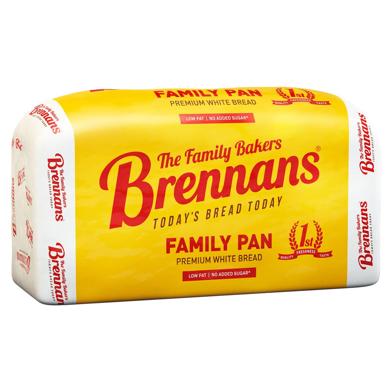 Brennans Family Pan Premium White Bread 800g (1.5lb Ship Weight) *Limit 1 per order*