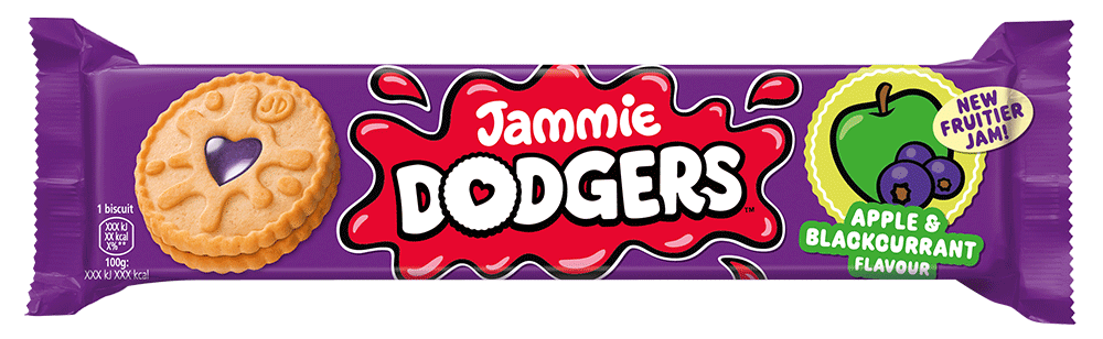 Burton's Jammie Dodgers Apple & Blackcurrant Biscuits 140g