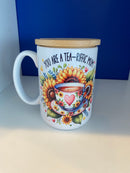Mug 15oz. Custom Made You Are A Tea-riffic Mum.