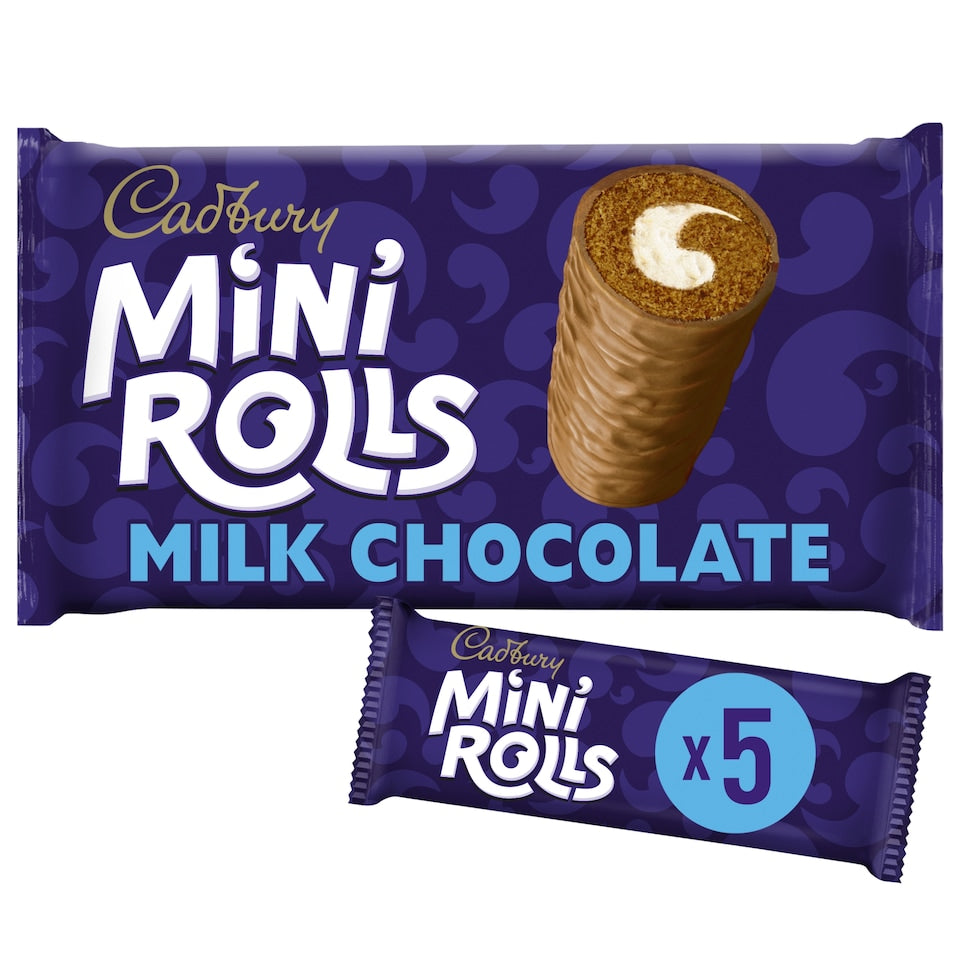 Cadbury Chocolate Mini Rolls 5pk 144g