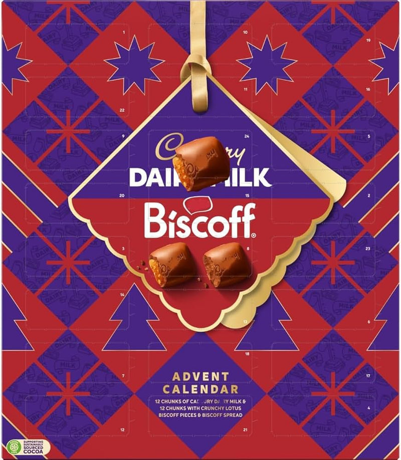 Cadbury Dairy Milk Biscoff Advent Calendar 236G