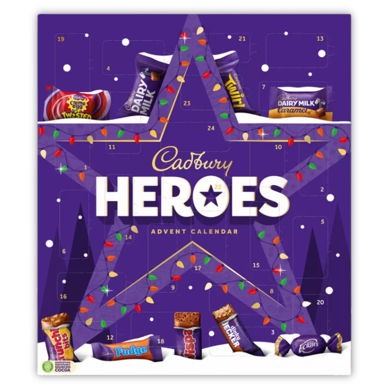 Cadbury Heroes Advent Calendar 230g