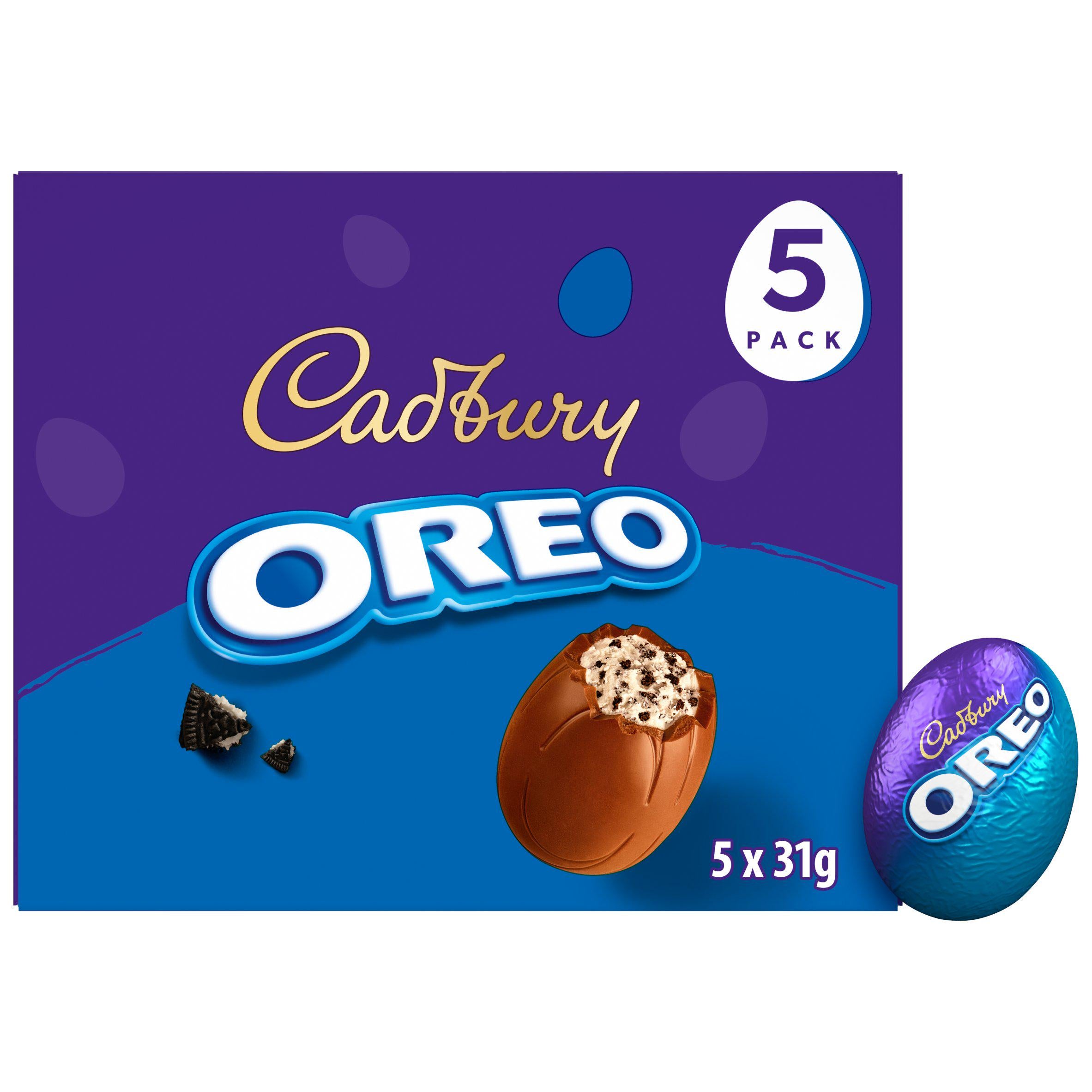 Cadbury Oreo Egg 5 Pack 155g (best before 31/07/26)