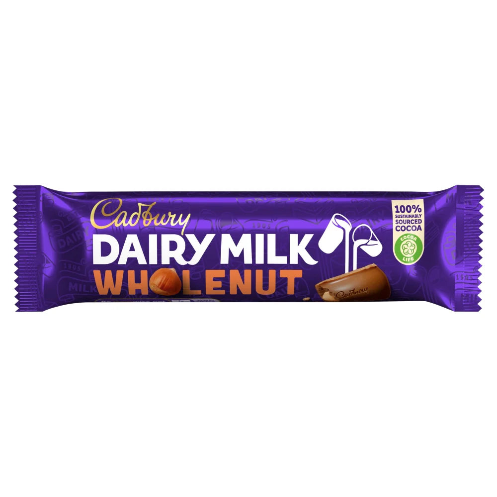 Cadbury Dairy Milk Whole Nut 45g (best before 05/06/2026)