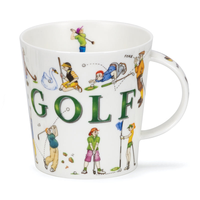 Dunoon Cairngorm Sporting Antics Golf Mug 16 oz