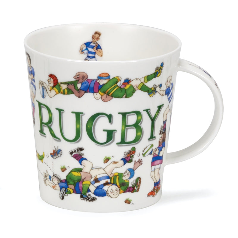 Dunoon Cairngorm Sporting Antics Rugby Mug 16 oz