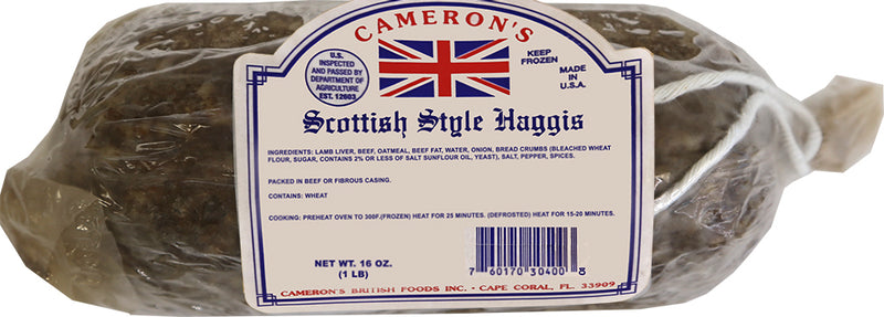 Cameron's Haggis 16oz (1lb Ship Weight)