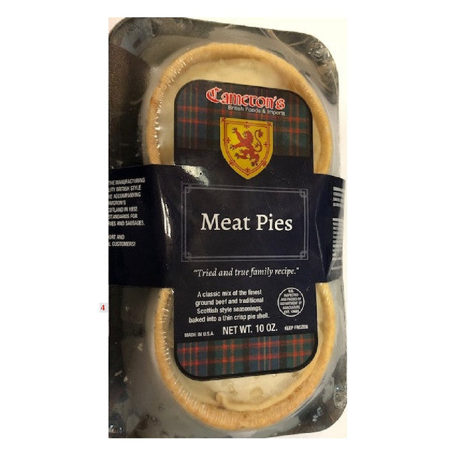 Cameron's Scottish Style Meat Pies 2 pk 10oz (3/4lb Ship Weight)