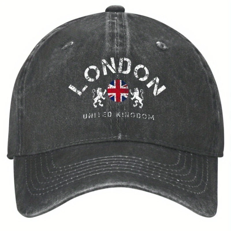 Cap  - Union Jack London Baseball Cap ( Black)
