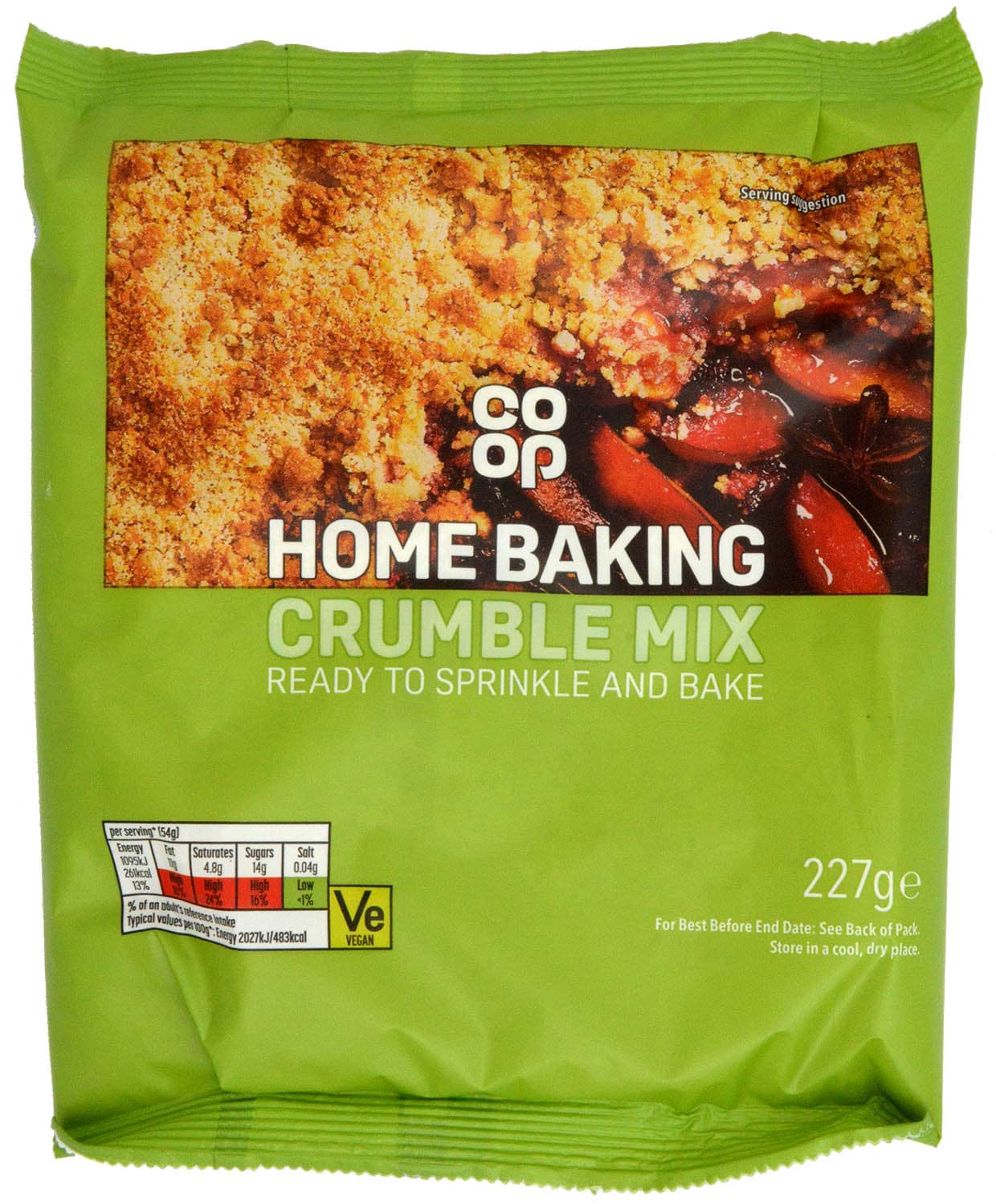 Co-op Home Baking Crumble Mix 227g