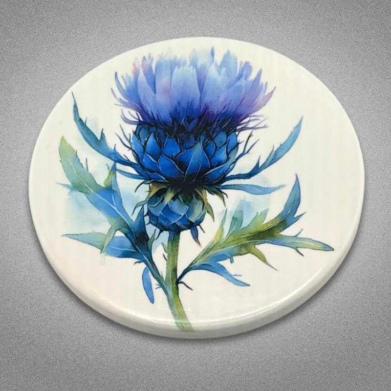 Coaster - Custom Made Thistle Blue