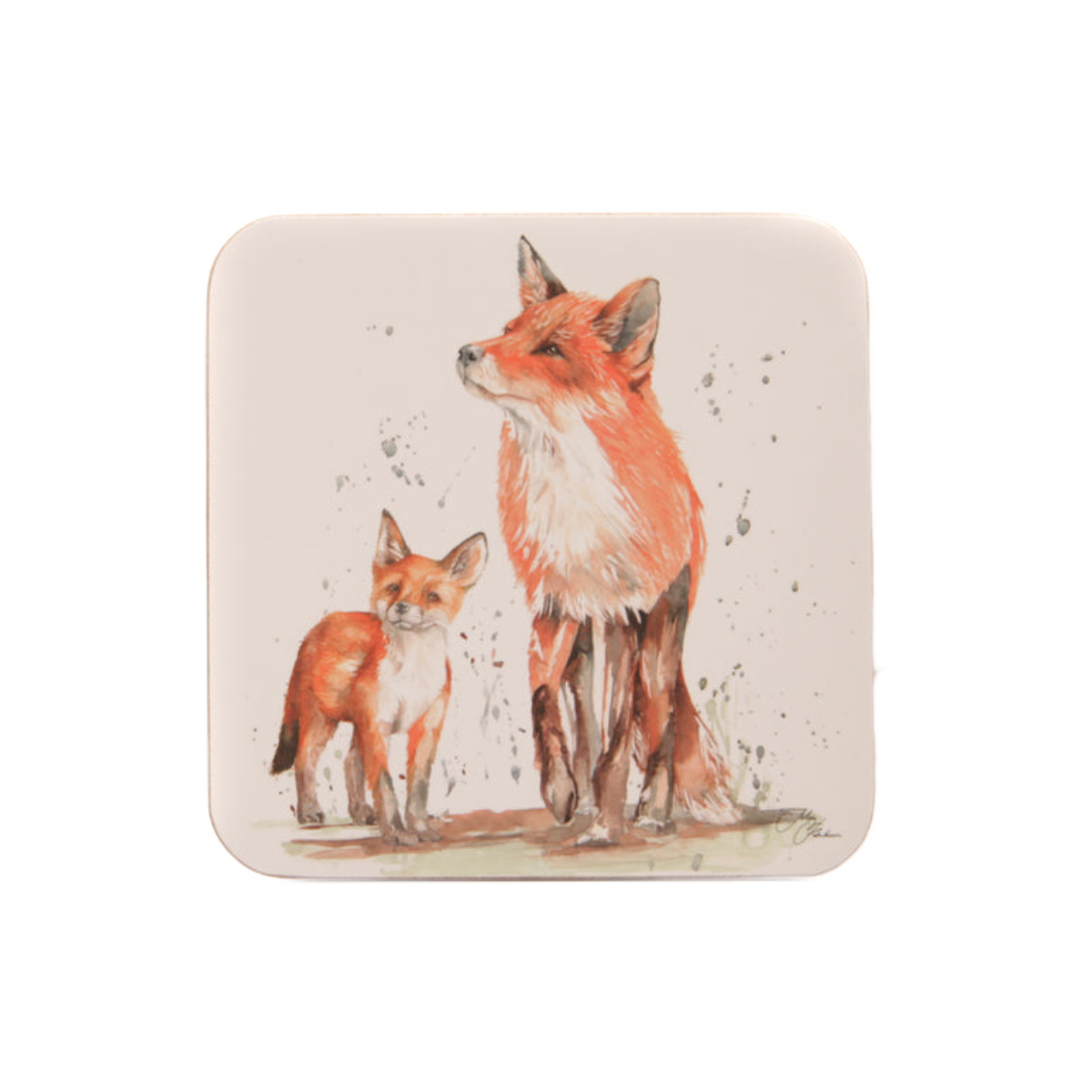 Coasters - The Den Fox Watercolour Design (Set of 4)