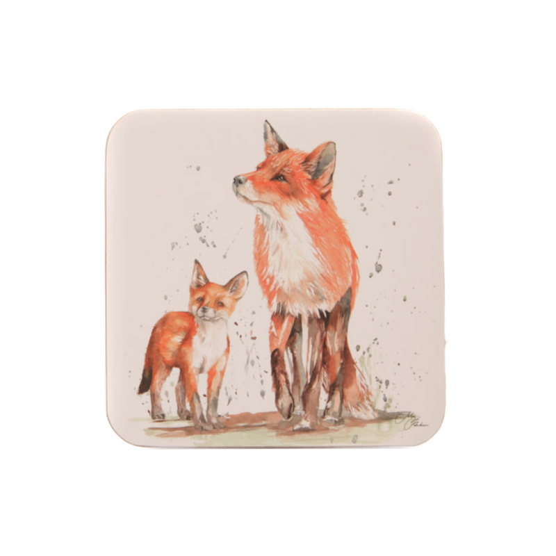 Coasters - The Den Fox Watercolour Design (Set of 4)