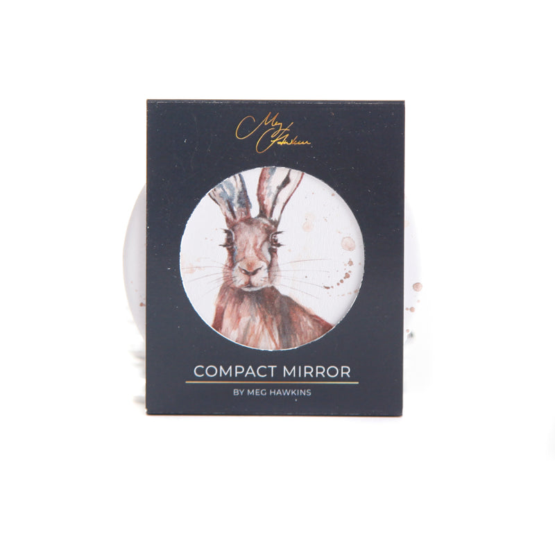 Compact Mirror - Hare Design Watercolour