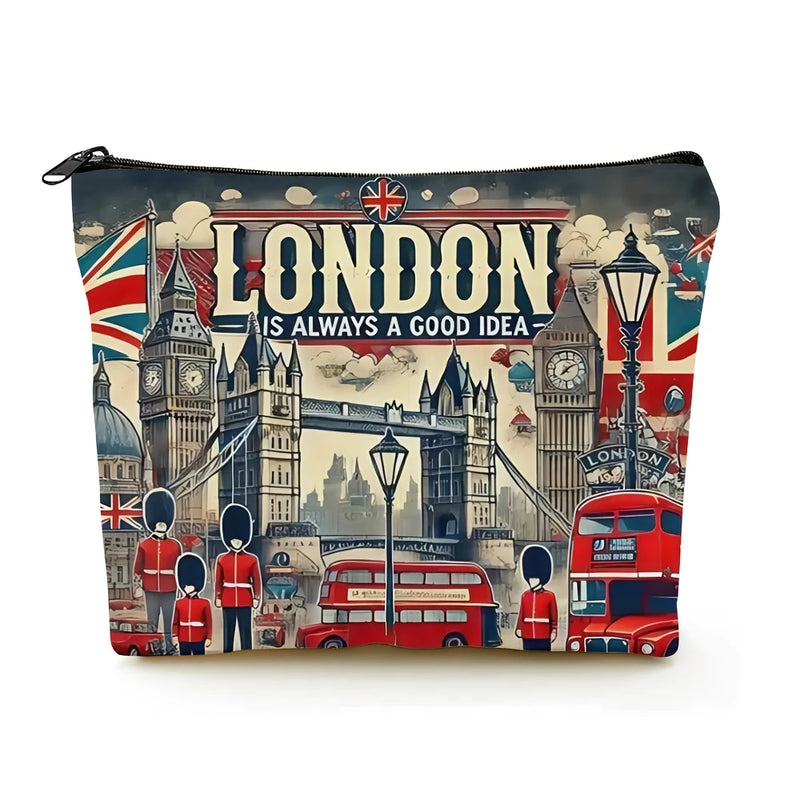 Cosmetic - UK London Is Always A Good Idea or Pencil Pouch (Designs May Vary)