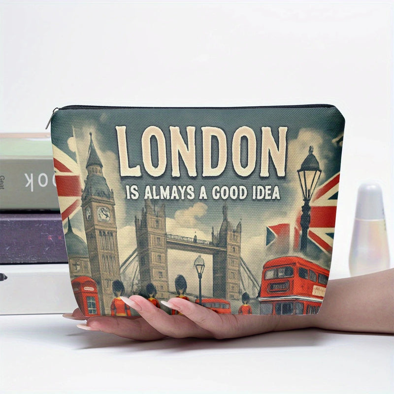 Cosmetic - UK London Is Always A Good Idea or Pencil Pouch (Designs May Vary)