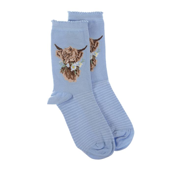Socks Ladies - Highland Cow: Daisy Coo
