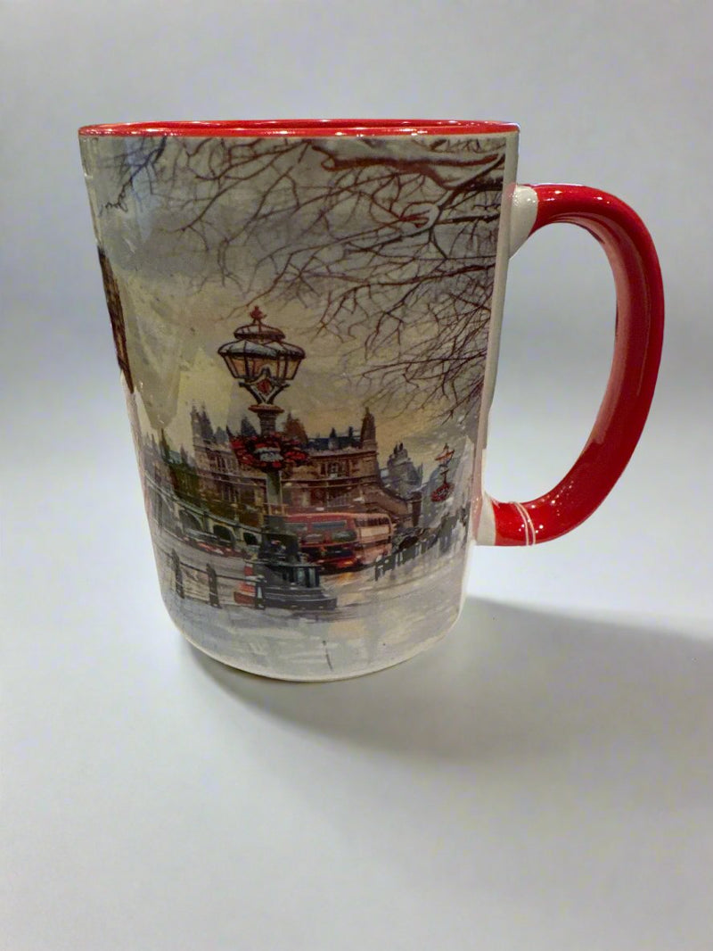 Mug 15oz. Custom Made Big Ben at Christmas.