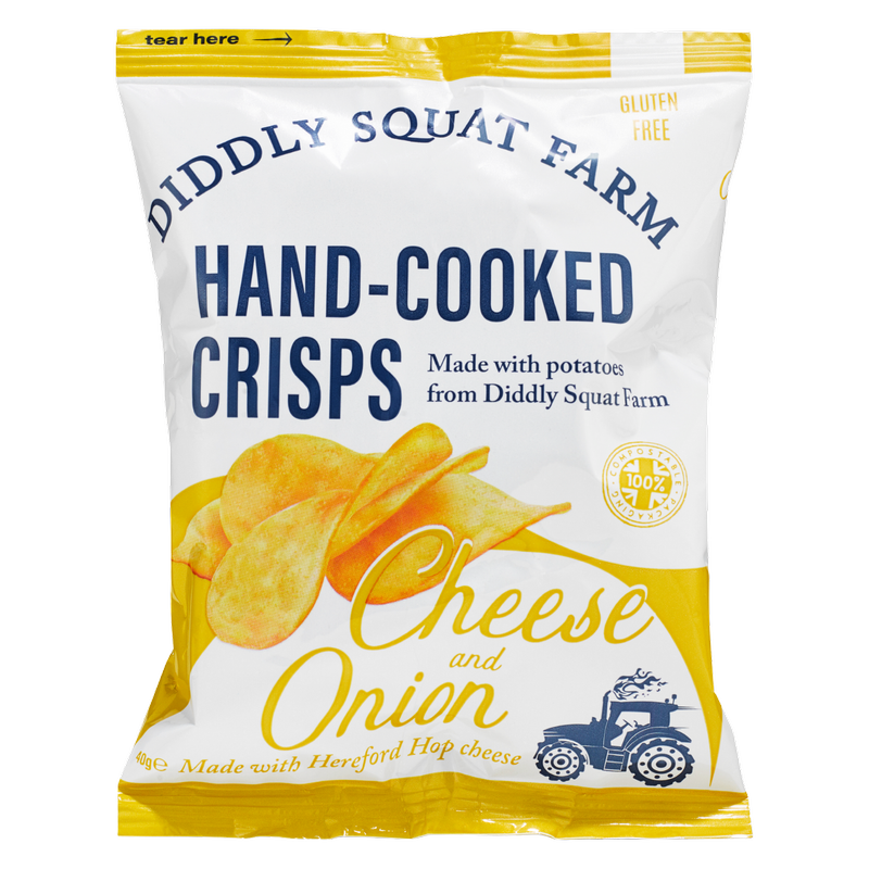 Diddly Squat - Cheese & Onion Crisps 40g