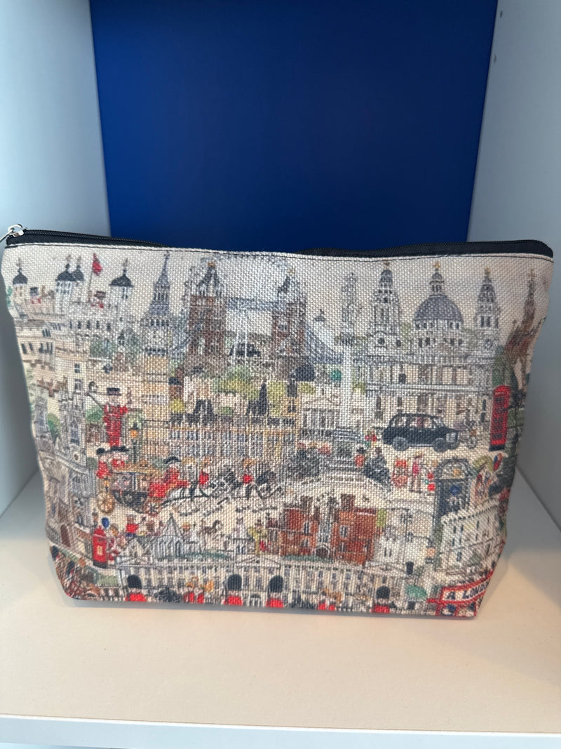 Cosmetic - London Icons Themed Bag (10" x 6.8")