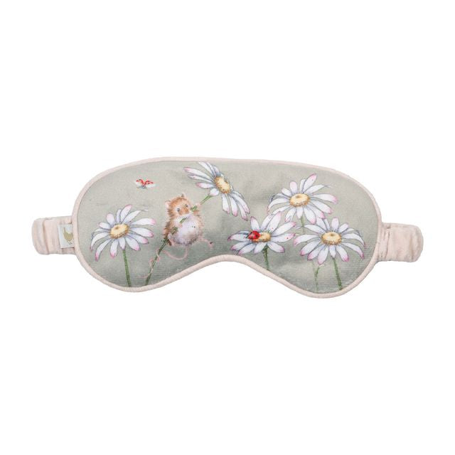 Eye Mask - 'Garden Friends' Mouse & Garden Animals.