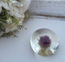 Paperweight - Custom Made Thistle Size 1.5 H" x 2.5" W
