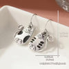 Earrings - Quirky Cat - Approx Size 0.59" x 1.06"
