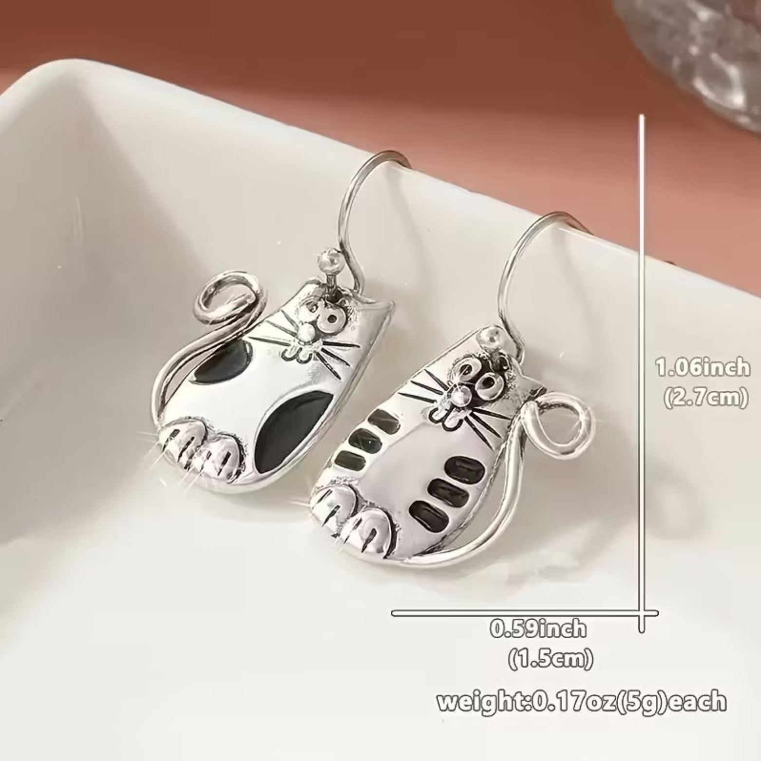 Earrings - Quirky Cat