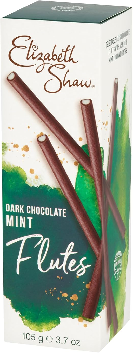 Elizabeth Shaw Dark Chocolate Mint Flutes 105g