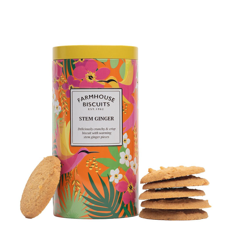 Farmhouse Biscuits Stem Ginger Biscuit Tin 200g