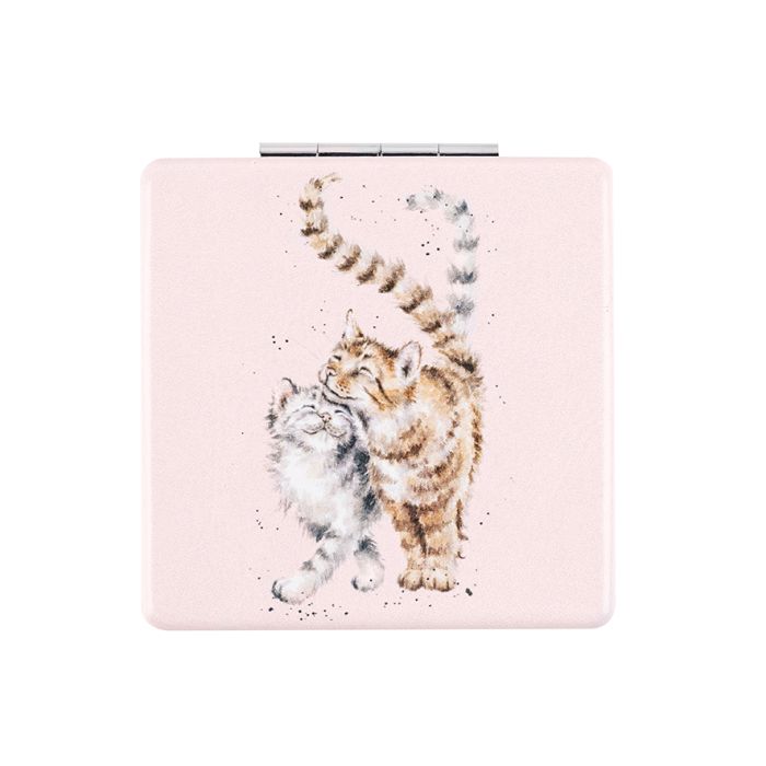 Compact Mirror Cat 'Feline Good'